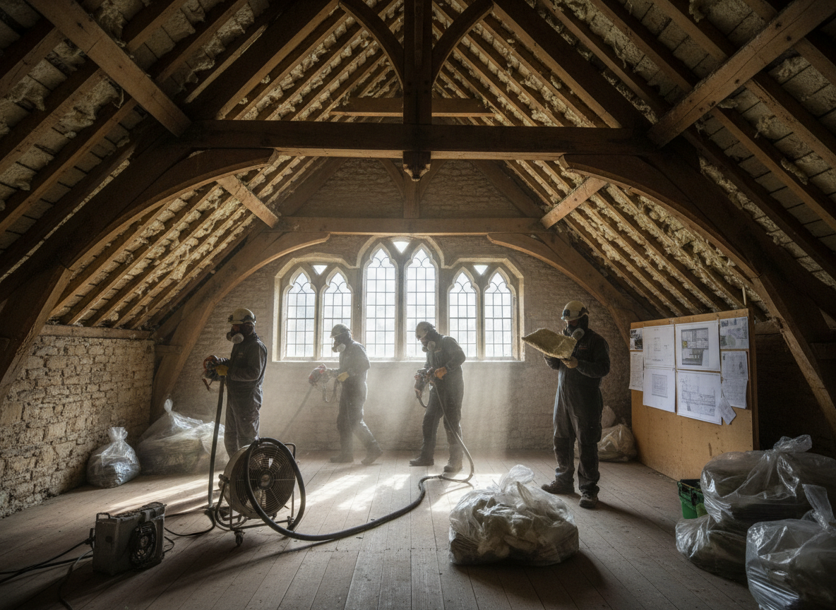 How Listed Buildings in Yeovil Handle Spray Foam Removal
