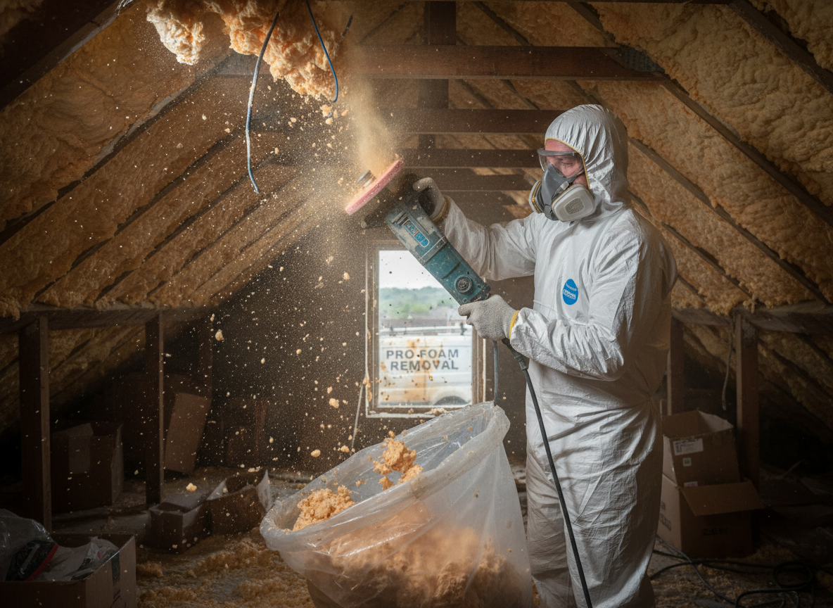 Spray Foam Removal Yeovil in Castle Cary, Somerset BA7