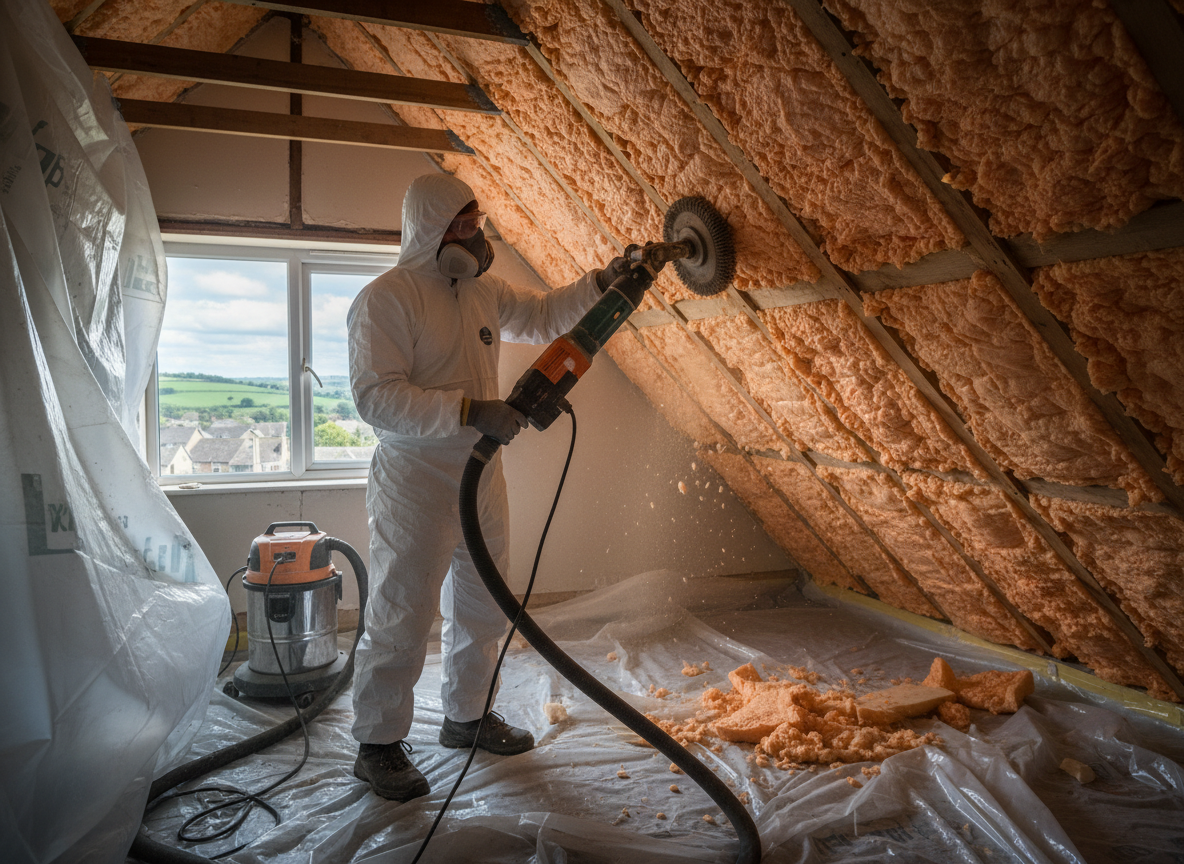 Spray Foam Removal in Martock